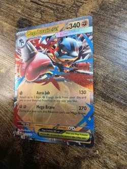 Mega Lucario EX 77/132 - Pokemon Mega Evolution TCG - Near Mint - Image 3