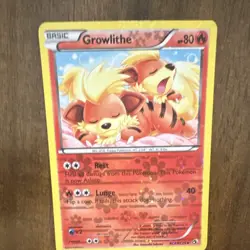 Pokemon Growlithe RC4/RC25 Legendary Treasures Radiant Collection Reverse Holo - Image 1