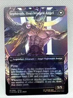 MTG - Sephiroth, Fabled SOLDIER (0382) (Borderless) Final Fantasy Foil NM - Image 2