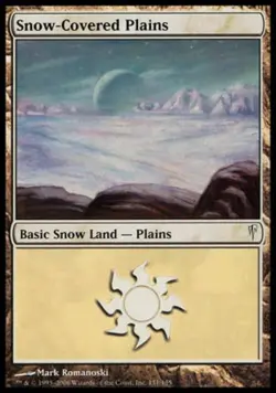 Snow-Covered Plains - Medium Play MTG Coldsnap - Image 1
