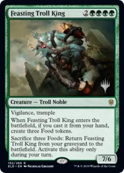 Feasting Troll King - Light Play MTG Promo Pack: Throne of Eldraine - Image 1