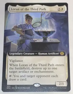 Loran of the Third Path 304 Extended Art The Brothers' War Regular MTG UNPLAYED - Image 1