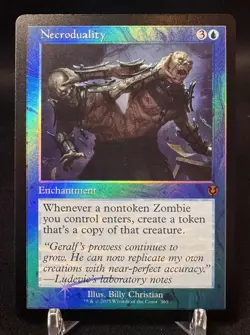 Necroduality -- Retro Frame - Foil NM-Mint, English Innistrad Remastered MTG - Image 1