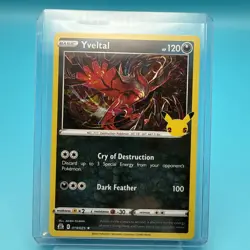 Yveltal 019/025 Holo Rare - 2021 Pokemon Celebrations 25th Anniversary - Image 1
