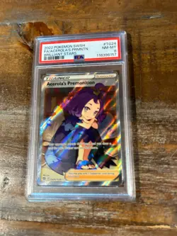 POKEMON 2022 Brilliant Stars Full Art ARCEOLA'S PREMONITION Trainer #TG24 PSA 8 - Image 1