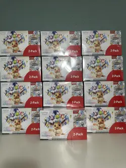 Pokemon TCG Prismatic Evolutions ETB + Booster Bundle COSTCO 2-Pack New Sealed - Image 1