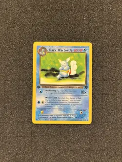 1st Edition Dark Wartortle Team Rocket Pokemon TCG 2000 Wotc Vintage - Image 1