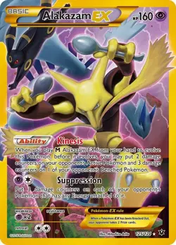 Pokemon Card Alakazam EX - 125/124 - (Secret) XY Fates Collide (FCO) - Image 1