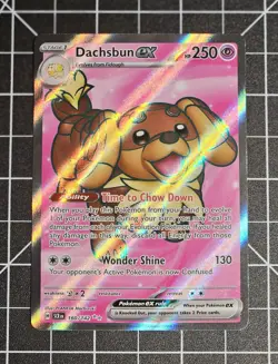 Pokemon TCG - Dachsbun ex - 160/142 Stellar Crown - Secret Rare Full Art - Image 1