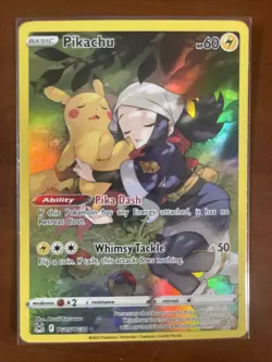 Pokemon TCG Pikachu TG05/TG30 Swsh11: Lost Origin Trainer Gallery Holo NM - Image 1