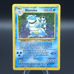 Blastoise - 002/102 1999 Holo Rare (Base Set) HP/Damaged - Pokemon TCG - Image 1