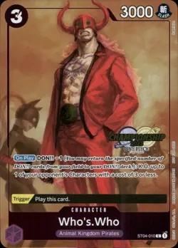 One Piece TCG • Who's.Who ST04-010 • Championship-Promo • ENG/NM - Image 1