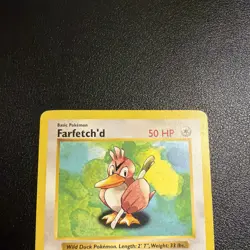 Farfetch'd Shadowless 27/102 Base Set Pokemon Card - Image 2