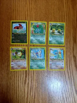 Damaged Southern Islands Vintage Pokemon 6 Card Lot - Image 1