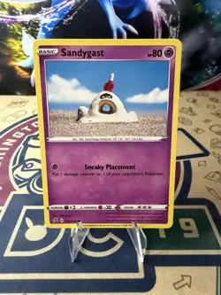 Sandygast 081/192 - Yuka Morii Clay Art Rebel Clash Pokemon Card - Image 1
