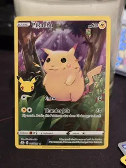 Pikachu 005/025 Pokemon TCG Card Holo 25th Anniversary Celebrations NM - Image 1