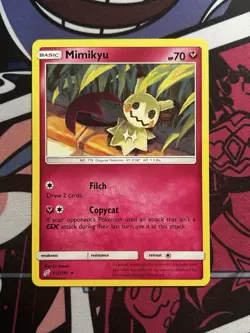 Mimikyu 112/181 Pokemon : Sun & Moon Team UP Normal Regular Rare Light Play - Image 1