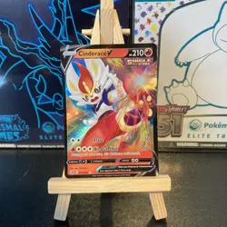 Pokemon - Cinderace V - 044/264 - SWSH Fusion Strike - Half Art Card - Image 1