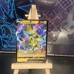 Pokemon Card Zeraora V SWSH263 Black Star Promo Half Art Ultra Rare Holo NM - Image 1