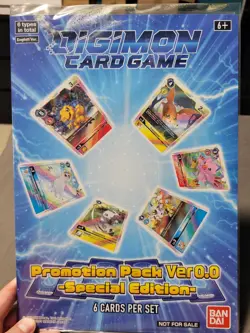 Digimon Card Game Promotion Pack Ver. 0.0 SEALED Special Edition Promo - Image 1