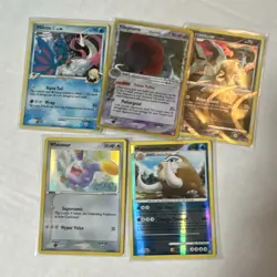 Pokemon Holo Card Lot Milotic Vileplume Arceus Whismur Mamoswine - Image 1