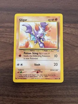 Pokemon TCG Gligar Neo Genesis Card 59/111 Regular Common LP - Image 1