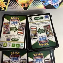 300+ Pokemon TCG Live Online Code Cards Bulk Lot UNUSED - Image 3
