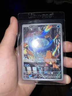 Pokemon Squirtle 148/142 Sv07: Stellar Crown Illustration Rare Holo Card - Image 1