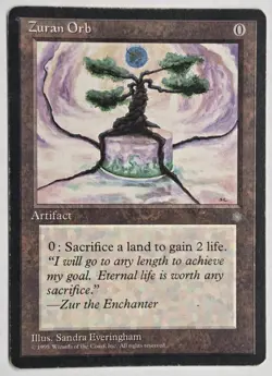 Magic the Gathering MTG Ice Age Zuran Orb Artifact 1995 - Image 1