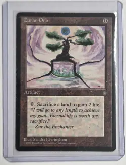 Magic the Gathering MTG Ice Age Zuran Orb Artifact 1995 - Image 3