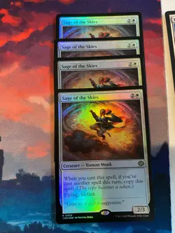 MTG Tarkir Dragonstorm Sage of the Skies Foil x 4 - Image 1