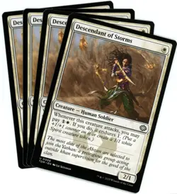 x4 Descendant of Storms - 0008 - Tarkir Dragonstorm - MTG - NM/M - Image 1