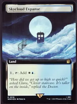 Skycloud Expanse - 516 Extended Foil - MTG Doctor Who - Image 1