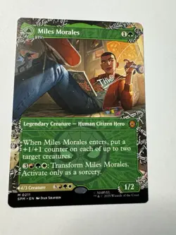 Miles Morales (0211) (Borderless) ✅ Spiderman ✅ Magic (mtg) - Image 1