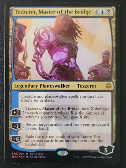 Tezzeret Master of the Bridge Foil Buy-a-Box Promo WAR 275/264 MTG LP/NM - Image 1