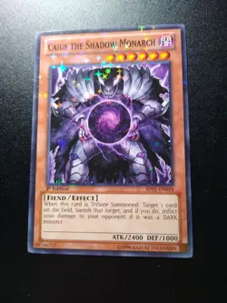 Yugioh Caius the Shadow Monarch BP01-EN018 1st Edition Starfoil NM - Image 2