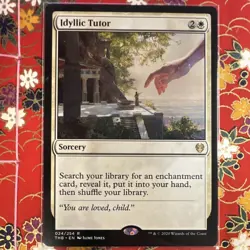 Magic: The Gathering Idyllic Tutor Theros Beyond Death Sorcery Rare White 024 J… - Image 1
