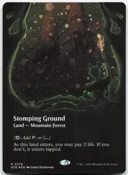 Stomping Ground (Borderless) (Galaxy Foil) R Edge of Eternities 378 NM - Image 1