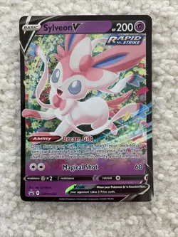 Pokemon TCG Sylveon V SWSH Black Star Promos SWSH202 Holo Promo - Image 1