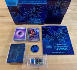 Pokemon TCG: Phantasmal Flames ETB Box & Accessories With Promo *NO PACKS* - Image 1