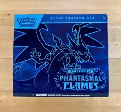 Pokemon TCG: Phantasmal Flames ETB Box & Accessories With Promo *NO PACKS* - Image 3