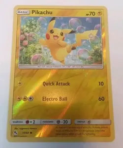Pokemon Tcg Pikachu Reverse Holo 19/68 Hidden Fates Common LP - Image 1