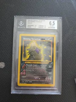 2002 POKEMON 1st Edition SHINING TYRANITAR #113 Neo Destiny BGS 6.5 - Image 1
