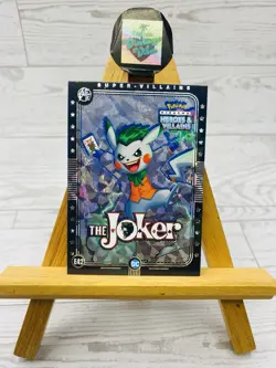 Pikachu as The Joker Rare Holo Heroes & Villains (non Pokemon DC Comics fan art) - Image 1