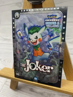 Pikachu as The Joker Rare Holo Heroes & Villains (non Pokemon DC Comics fan art) - Image 3