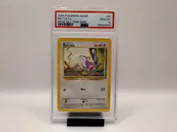 1999 Pokemon TCG Rattata Base Set 61/102 PSA 10 GEM MINT Regular Common - Image 1