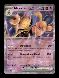 Alakazam ex 050 Holo P Scarlet & Violet Promo Pokemon NO STAR ERROR - Image 1