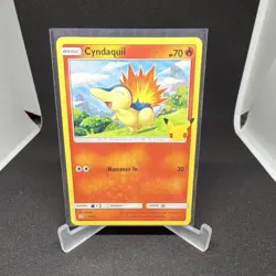 Pokemon TCG Cyndaquil McDonald's 25th Anniversary Promo 010/025 70 HP - Image 1