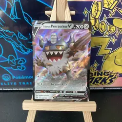 Pokemon TCG - SWSH - Lost Origin - Galarian Perrserker V - 129/196 - Ultra Rare - Image 1