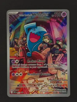 Rocket's Wobbuffet 203 PC STAMP Pokemon SVP 2025 NM 🔥🔥🔥 - Image 1